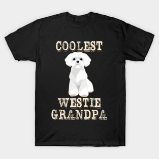 Coolest Westie Dog Grandpa T-Shirt